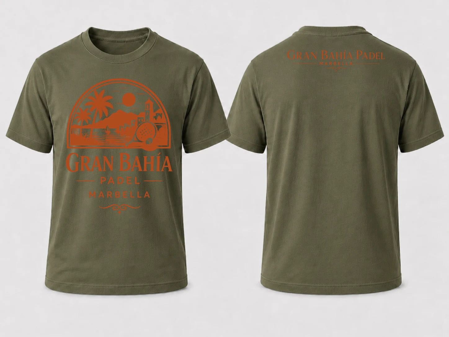 Court Tee in Olive