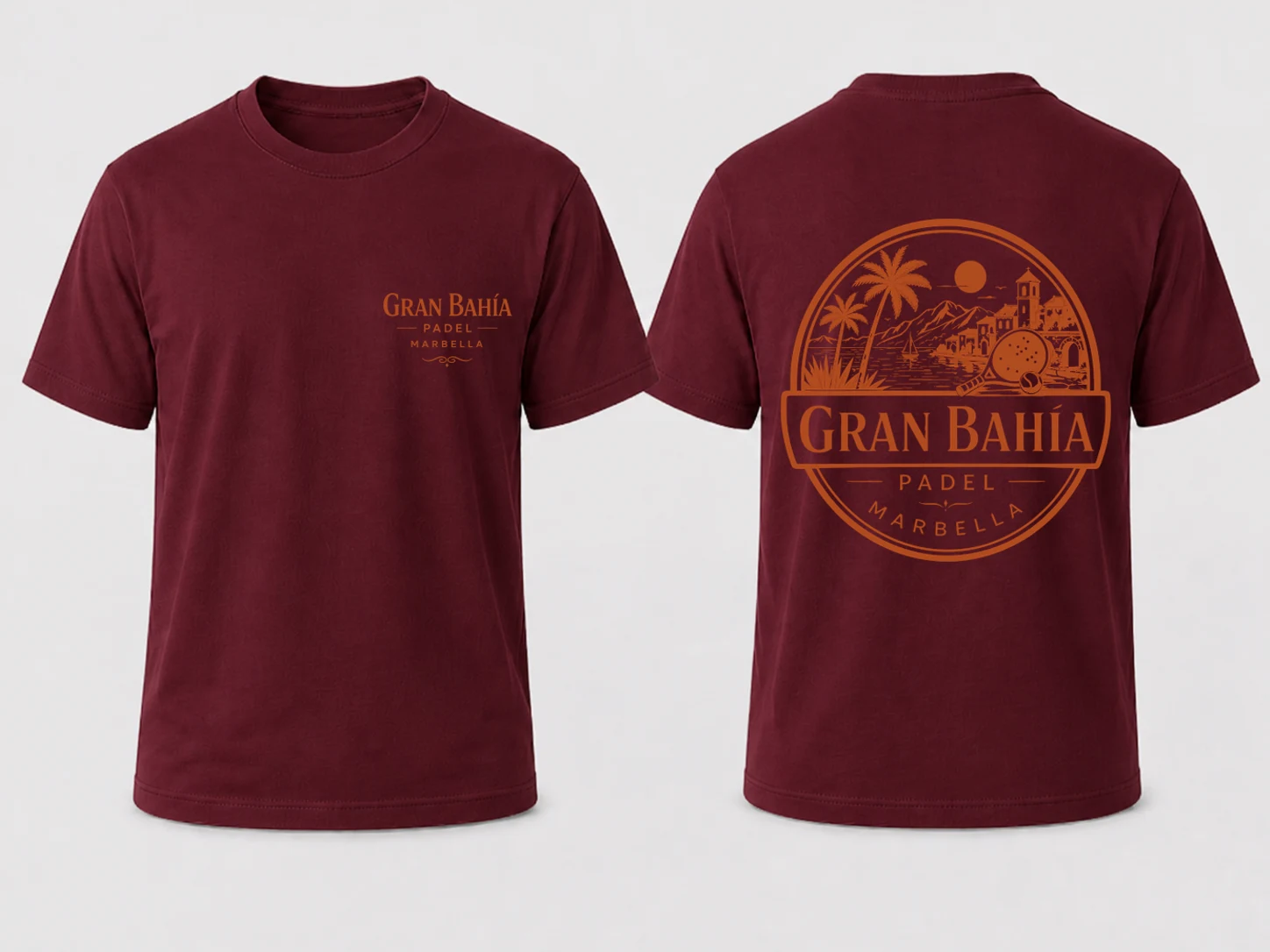Golden Hour Tee in Maroon